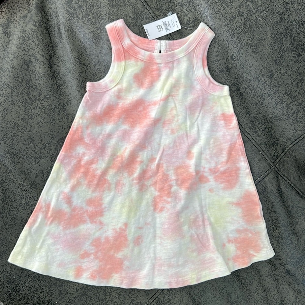 NWT Baby Gap tie dye patterned tank dress - size 2yrs
